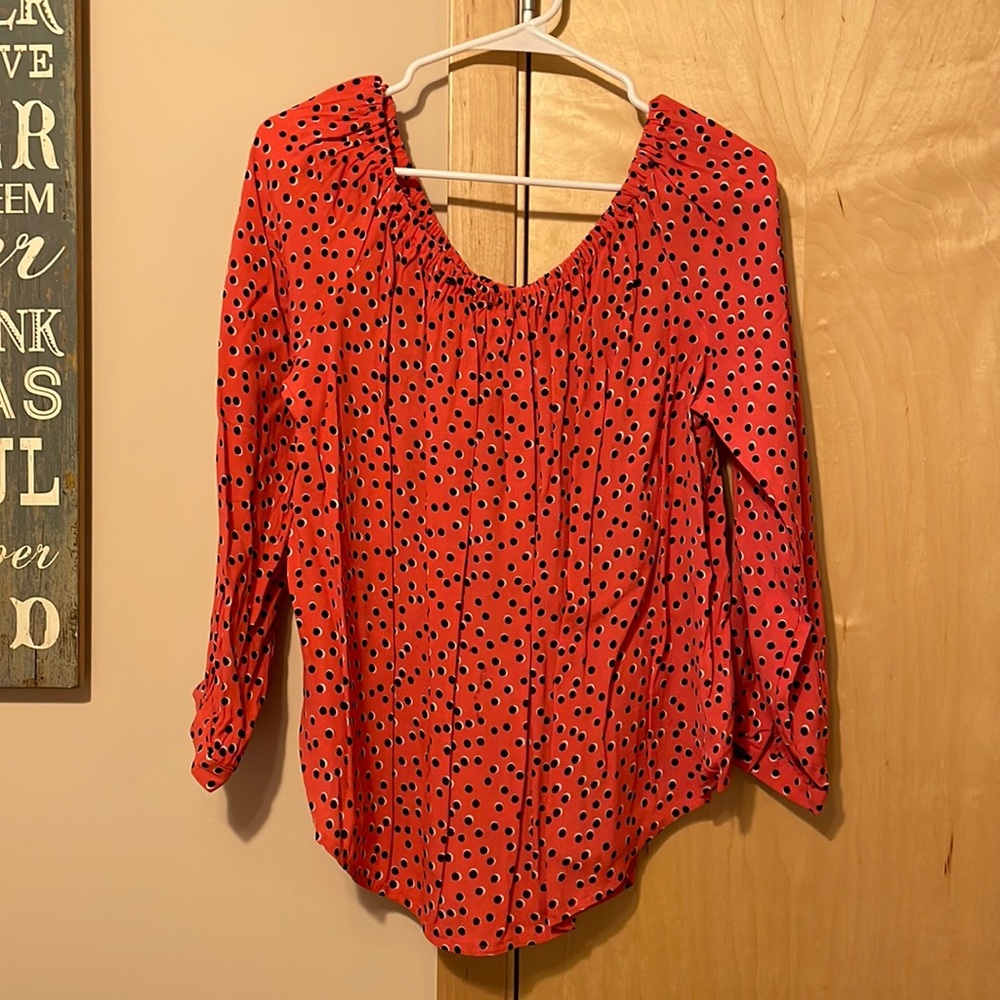 Polka dot blouse
